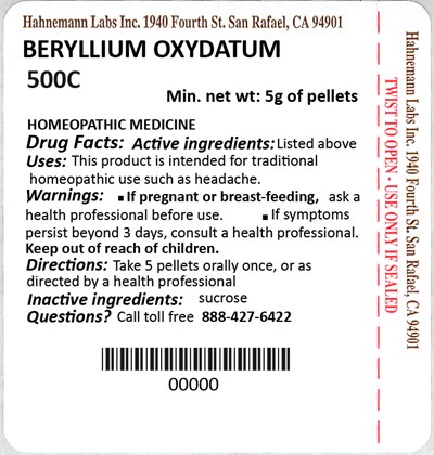 Beryllium Oxydatum 500c 5g (Beryllium Oxydatum 500c 5g)